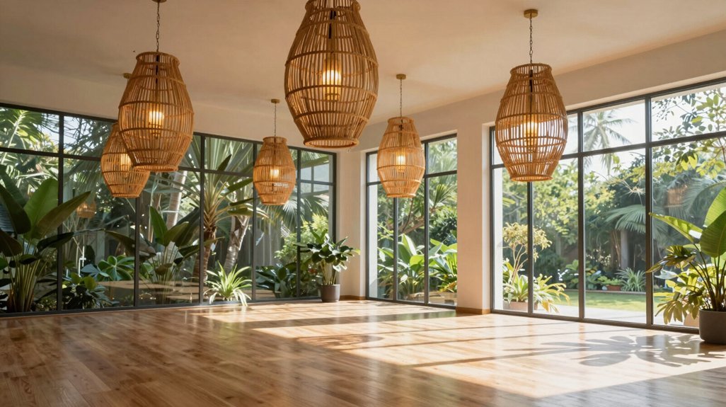 Lustres de Bambu em Espaços Abertos: Como Definir Ambientes Sem Paredes - Luzzart