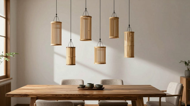 Guia de Tamanho: Como Escolher o Pendente de Bambu Ideal para Cada Espaço - Luzzart