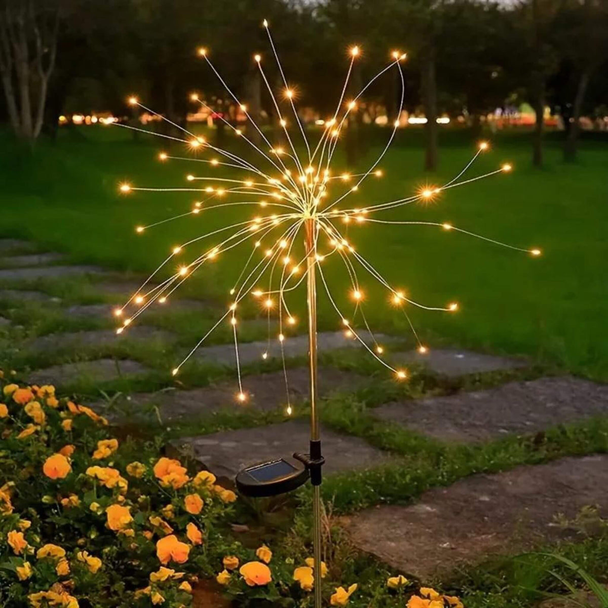 Luz Solar de Led Efeito Fogos de Artifício - AllureGarden - ProntoPraTi