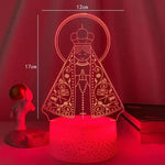 Luminária Religiosa - Luz de Nossa Senhora Aparecida (16 Cores Led) - ProntoPraTi