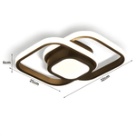 Luminária de Teto - Interlace Glow Quadrada - ProntoPraTi