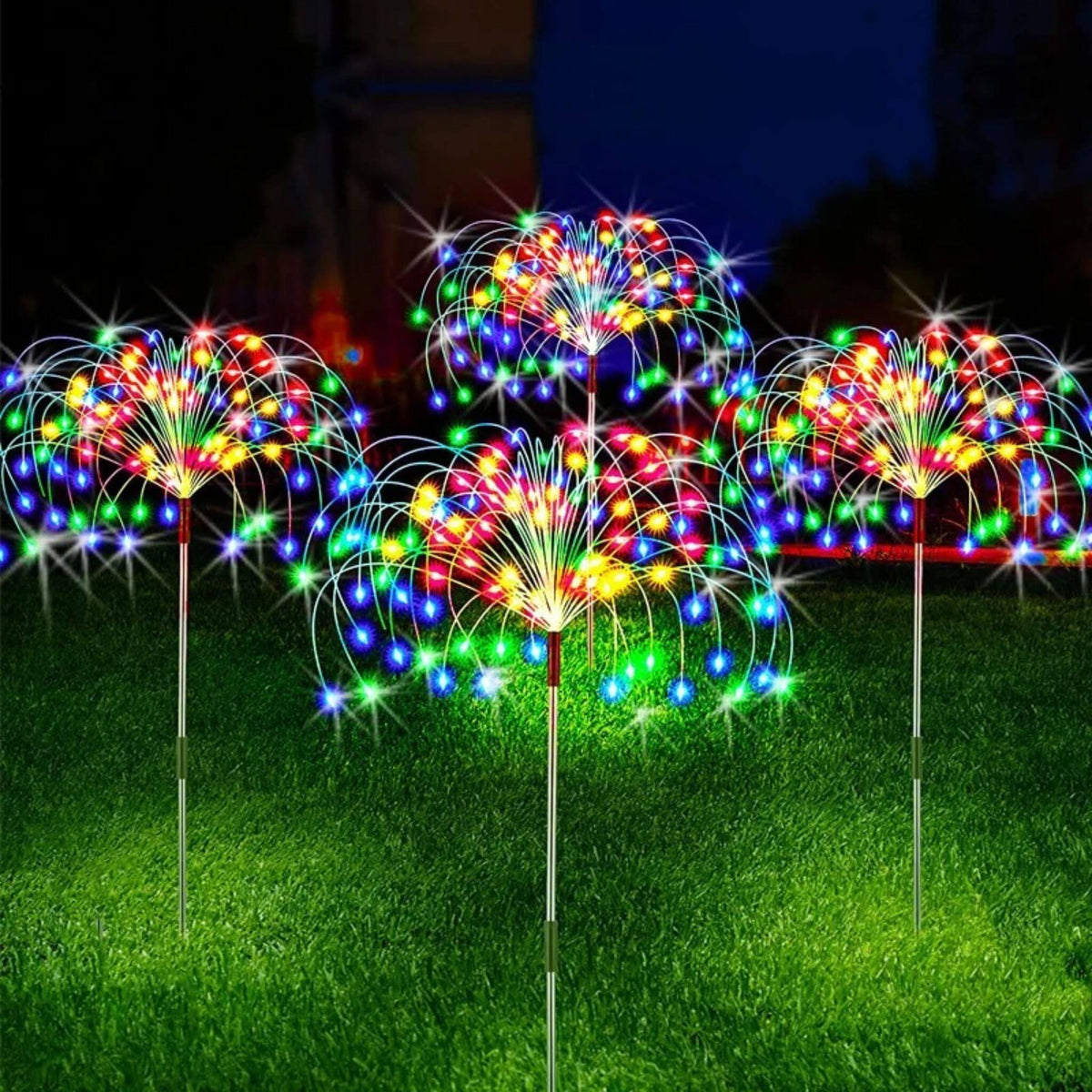 Luz Solar de Led Efeito Fogos de Artifício - AllureGarden - ProntoPraTi