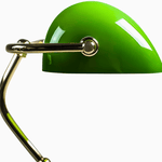 Abajur Banqueiro Inglês Vintage Verde - RetroGreen - ProntoPraTi