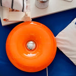 Luminária Donut de Vidro com LED - Disponível na ProntoPraTi