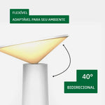 Luminária de Mesa Sem Fio Recarregável - LumiSat - Disponível na ProntoPraTi