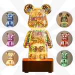 Luminária de Urso Led 7 Cores 3D - GlowBear - ProntoPraTi