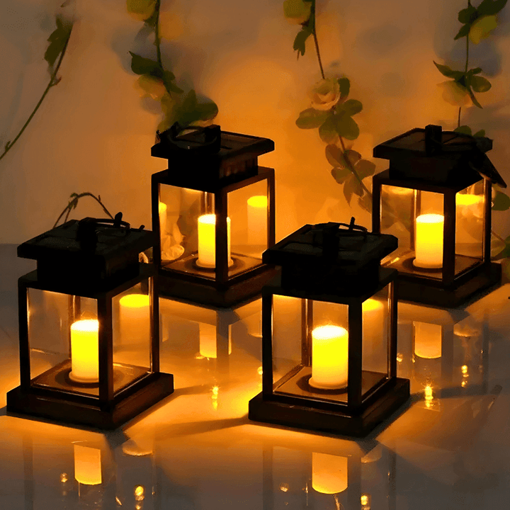 Com vela de LED