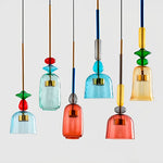 Lustre Pendente Moderno de Vidro Colorido - Disponível na ProntoPraTi