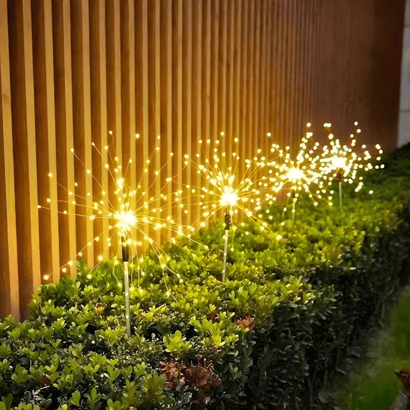 Luz Solar de Led Efeito Fogos de Artifício - AllureGarden - ProntoPraTi