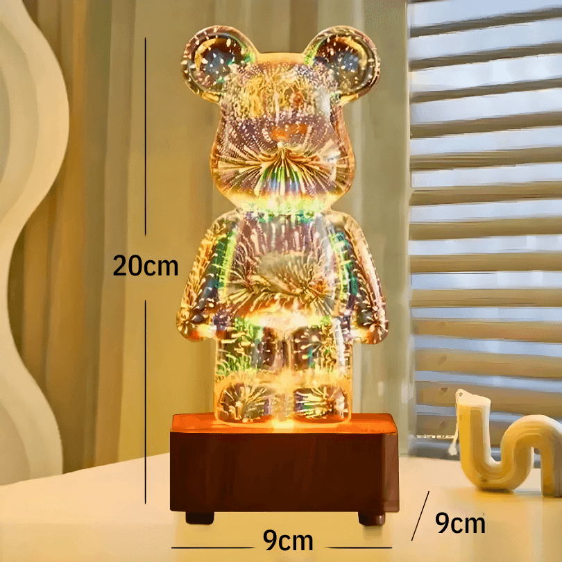 Luminária de Urso Led 7 Cores 3D - GlowBear - ProntoPraTi