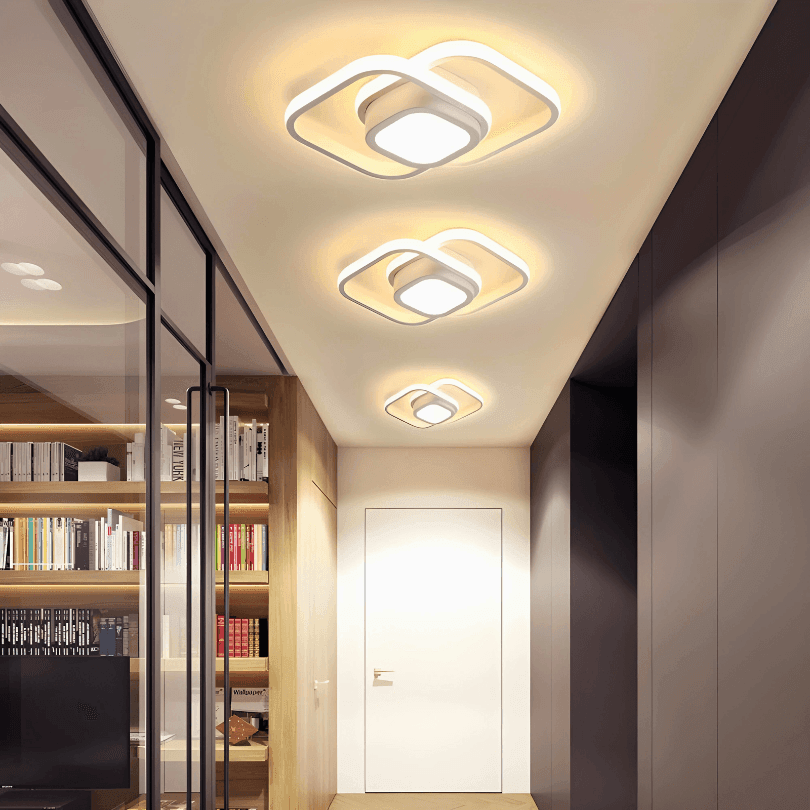 Luminária de Teto - Interlace Glow Quadrada - ProntoPraTi