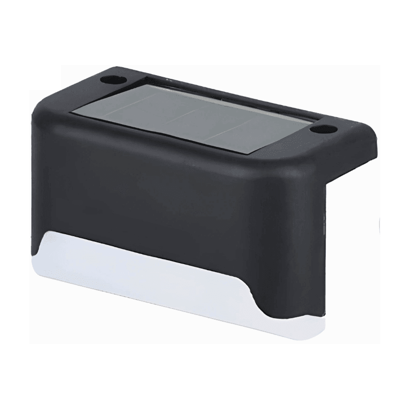Luminária solar para degraus Lumi SolarFlex na opção Preto · Amarela