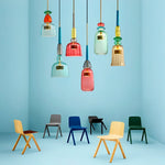 Lustre Pendente Moderno de Vidro Colorido - Disponível na ProntoPraTi