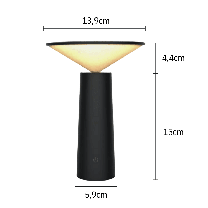 Luminária de Mesa Sem Fio Recarregável - LumiSat