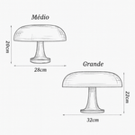 Luminária Cogumelo Laranja Italiano - Funghetto - Disponível na ProntoPraTi