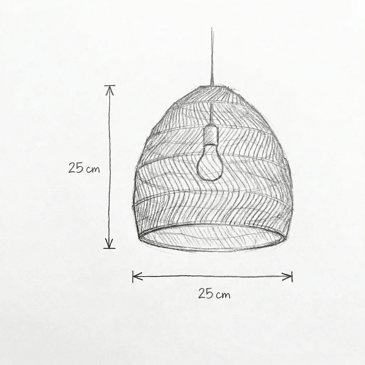 Pendente de Palha Bambu Cúpula Dome com Trama Artesanal - Disponível na Luzzart