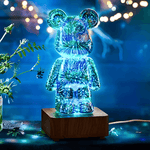 Luminária de Urso Led 7 Cores 3D - GlowBear - ProntoPraTi