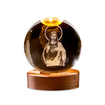 Luminária Religiosa - Bola de Cristal Jesus Cristo