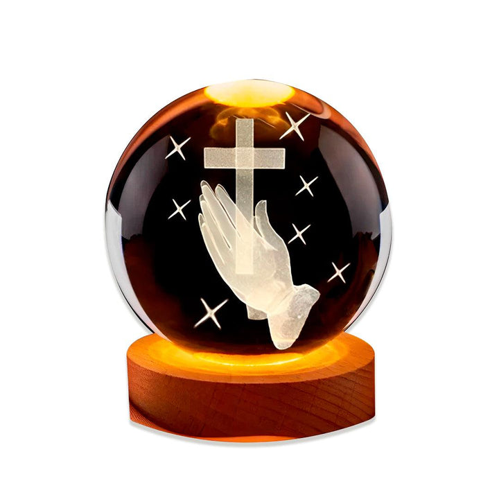 Bola de cristal com cruz