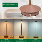 Luminária de Mesa Portátil Led Touch - Solene - Disponível na ProntoPraTi