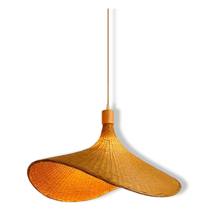 Pendente chapéu de palha de aba larga