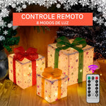 Caixa de Presente Iluminada de Natal LED - Disponível na ProntoPraTi