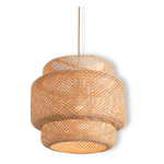 Pendente de Bambu Palha Fibra Natural - CP322 - Disponível na Luzzart