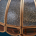 Abajur Tiffany com Cúpula Dourada e Puxadores Retrô - Disponível na ProntoPraTi