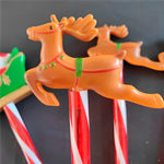 Espeto Solar de Natal LED - Trenó e Renas - Disponível na ProntoPraTi