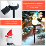 Espeto Solar - Boneco de Neve - Disponível na ProntoPraTi