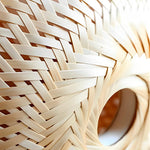 Pendente Casulo de Bambu Palha Fibra Natural