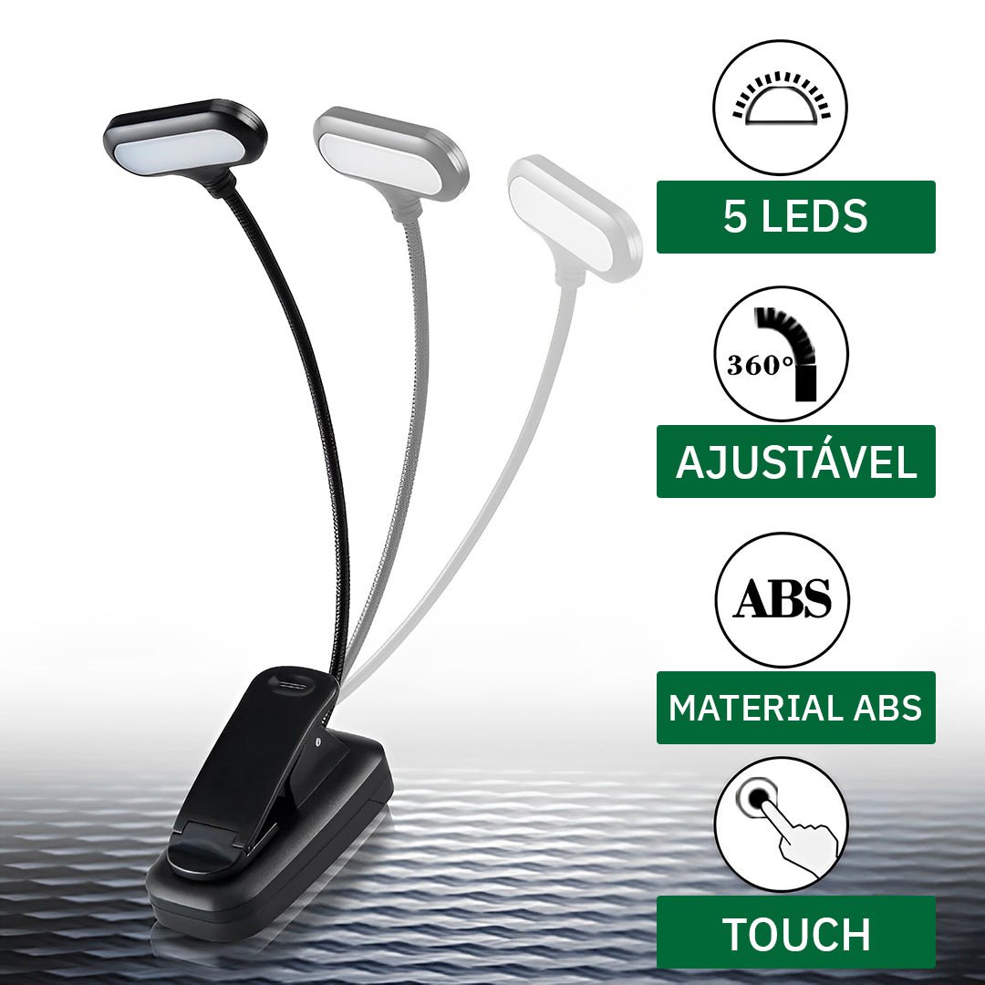 Luminária para Leitura de Livro Articulada LL314 - Disponível na ProntoPraTi