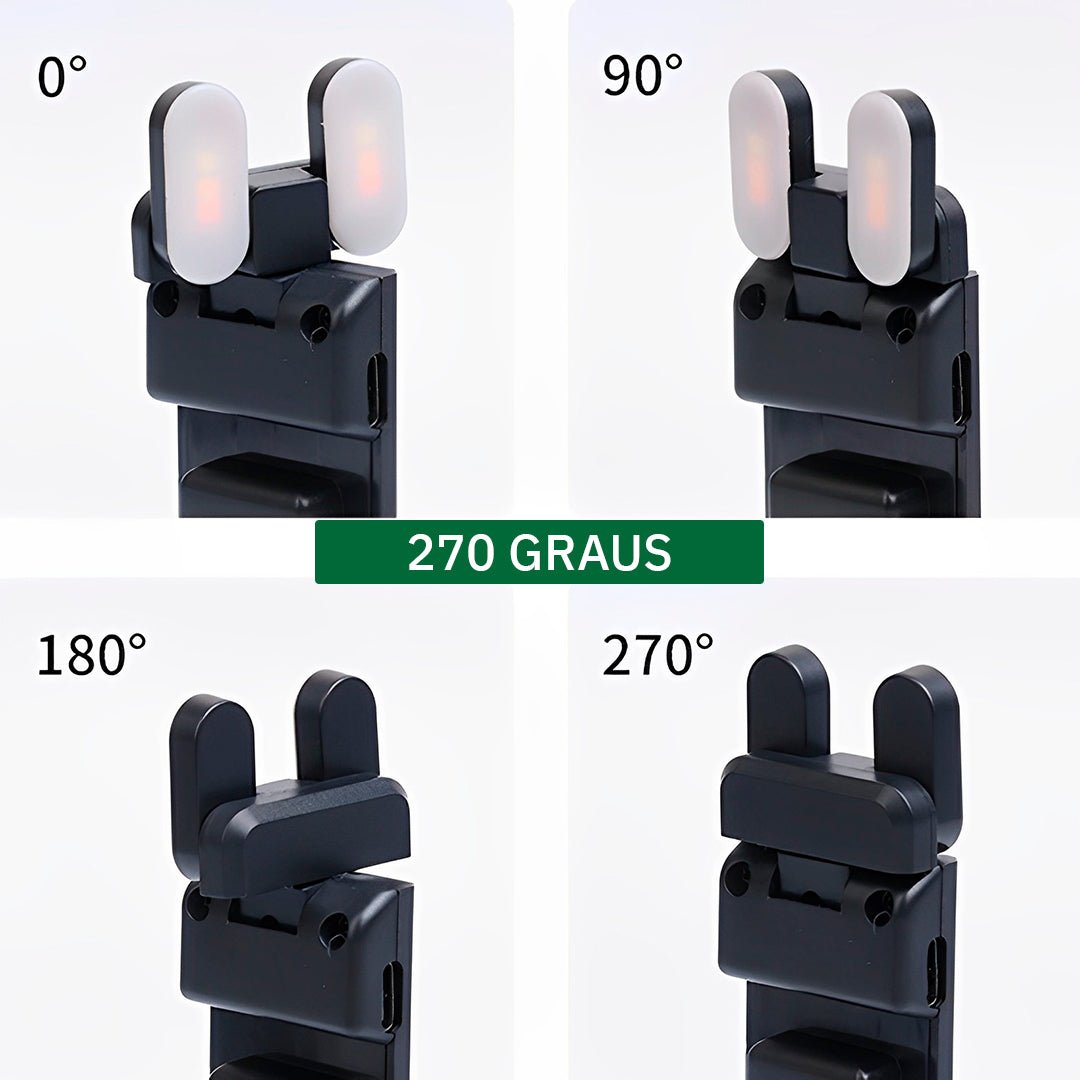 Luminária para Leitura de Livro Recarregável LED LL410 - Disponível na ProntoPraTi