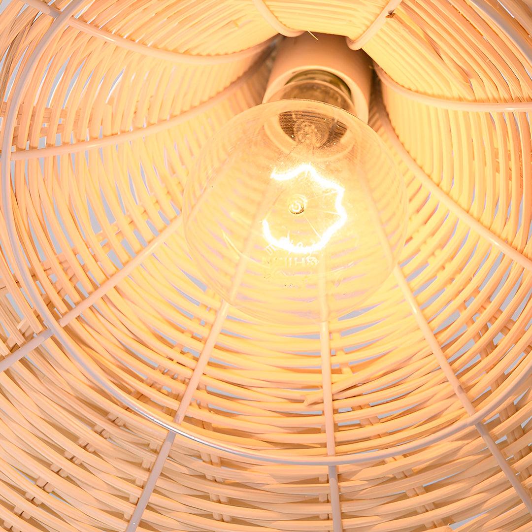 Pendente Sino de Bambu Palha Fibra Natural