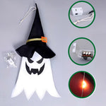 Varal Fantasma com Chapéu de Bruxa – Decoração de Halloween - Disponível na ProntoPraTi