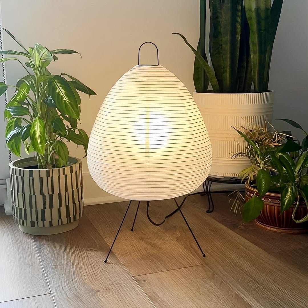 Abajur Japonês Akari Noguchi – Luminária de Papel Estilo Oriental - Disponível na ProntoPraTi