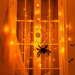 Teia de Aranha LED com Aranha Decorativa – Halloween - Disponível na ProntoPraTi
