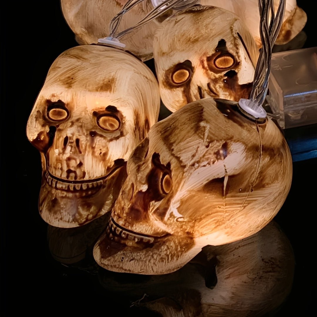 Varal Caveira Iluminada 3m – Decoração de Halloween - Disponível na ProntoPraTi