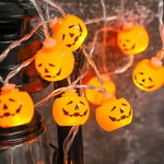 Varal Abóbora LED 3m – Decoração de Halloween - Disponível na ProntoPraTi
