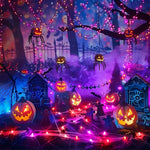 Pisca - Pisca Halloween LED – Roxo e Laranja 20m - Disponível na ProntoPraTi