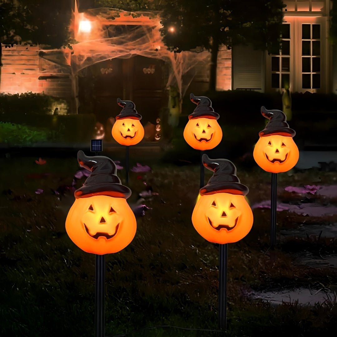 Espeto Solar Abóboras LED (3 modelos) - Halloween - Disponível na ProntoPraTi