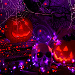 Pisca - Pisca Halloween LED – Roxo e Laranja 20m - Disponível na ProntoPraTi