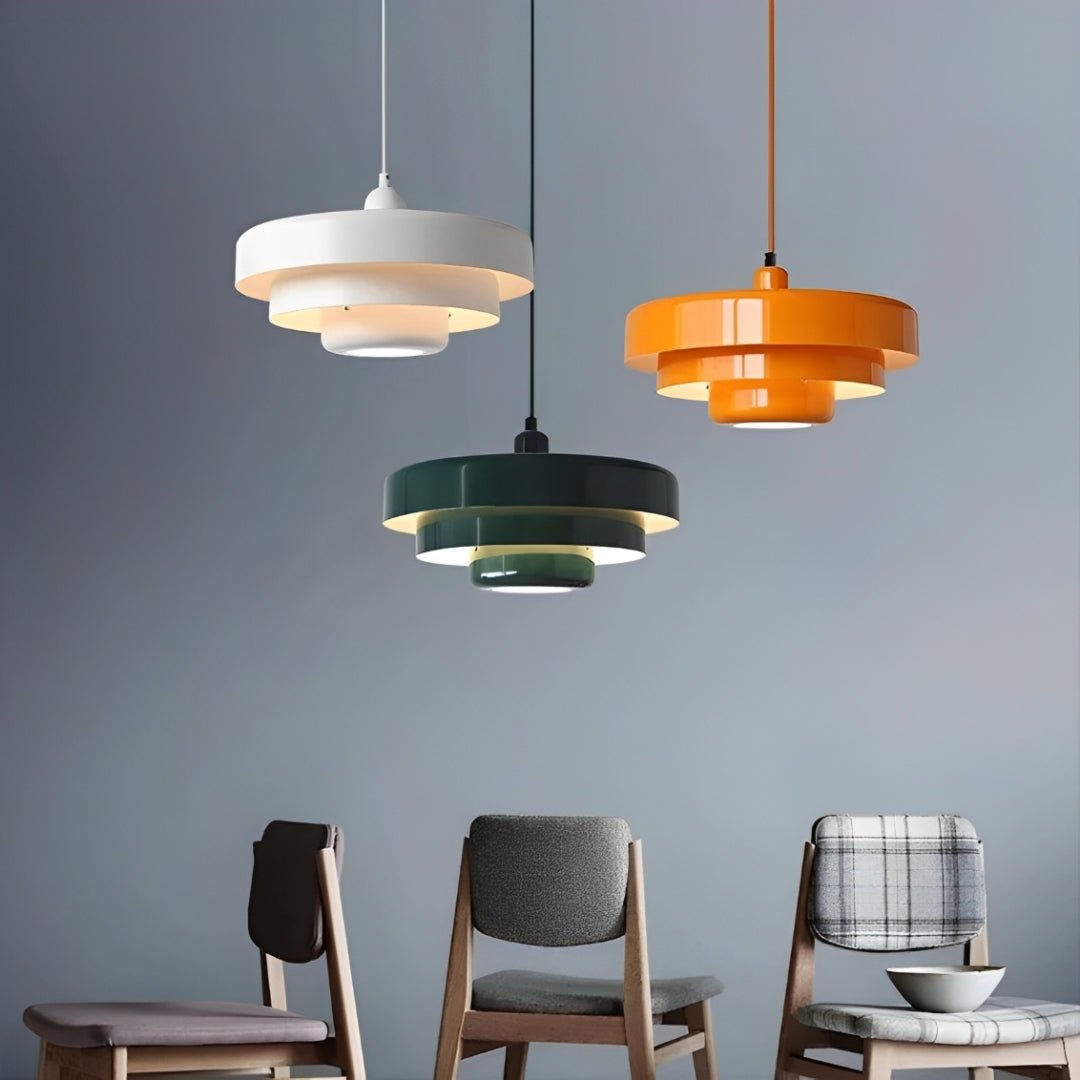 Lustre Pendente Moderno Nordic LED – Luminária de Teto Colorida - Disponível na ProntoPraTi