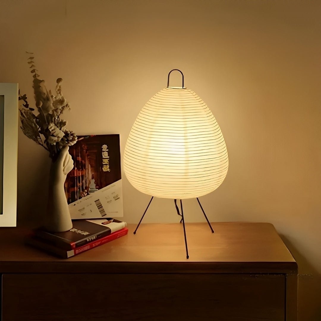Abajur Japonês Akari Noguchi – Luminária de Papel Estilo Oriental - Disponível na ProntoPraTi