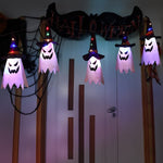 Varal Fantasma com Chapéu de Bruxa – Decoração de Halloween - Disponível na ProntoPraTi