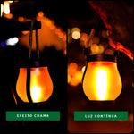 Lampião de Led Solar/USB - C Recarregável - Disponível na ProntoPraTi