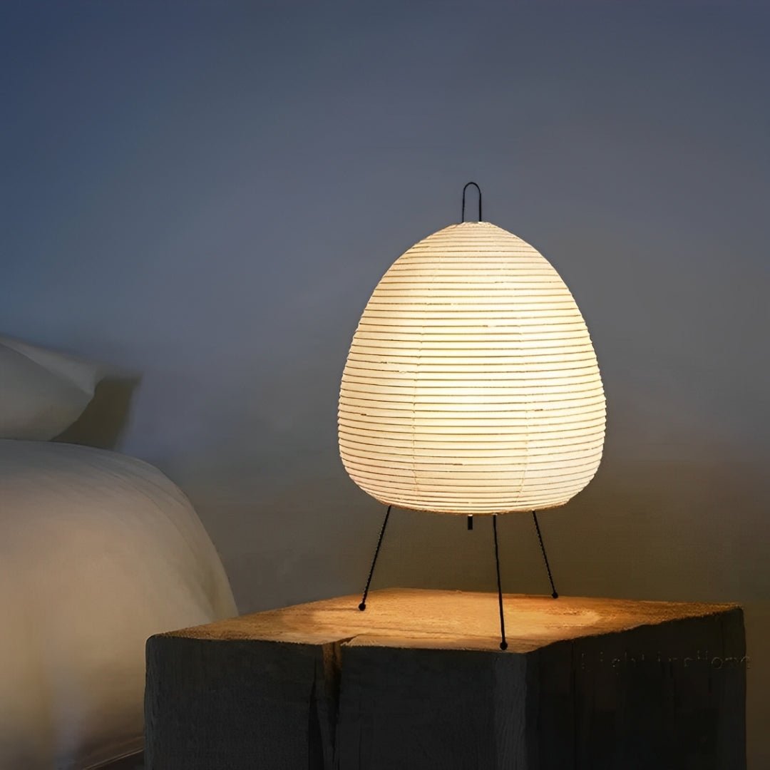 Abajur Japonês Akari Noguchi – Luminária de Papel Estilo Oriental - Disponível na ProntoPraTi