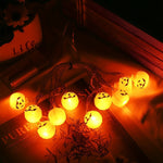 Varal Abóbora LED 3m – Decoração de Halloween - Disponível na ProntoPraTi