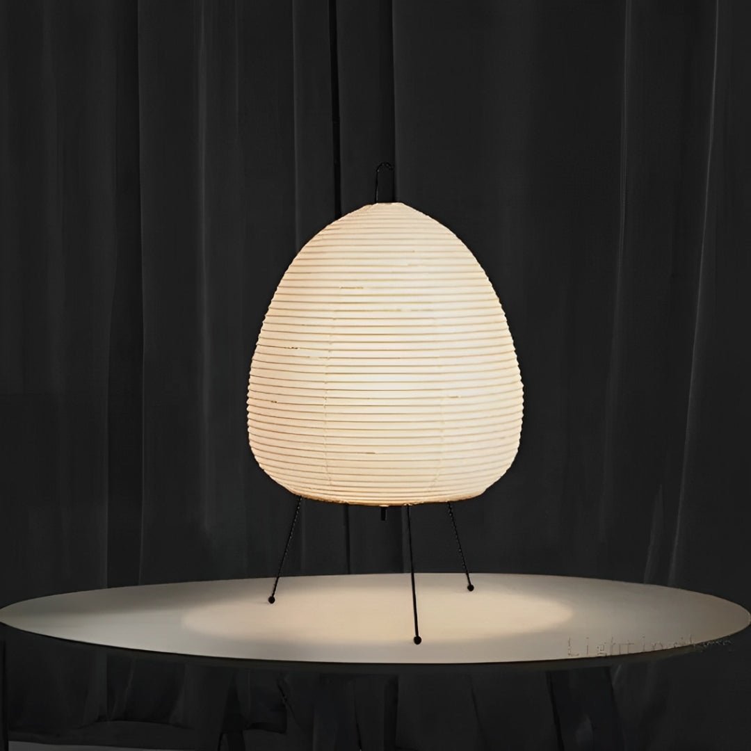 Abajur Japonês Akari Noguchi – Luminária de Papel Estilo Oriental - Disponível na ProntoPraTi