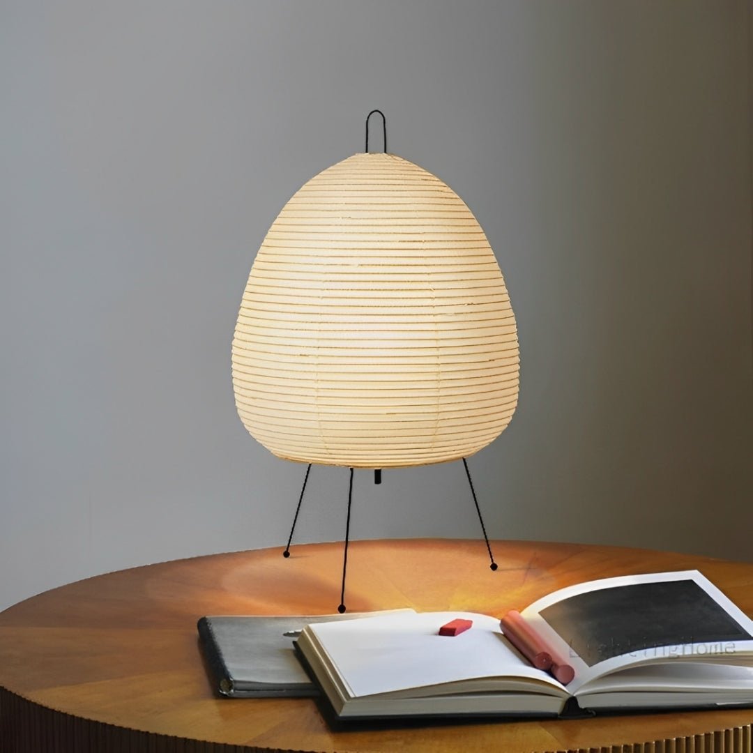 Abajur Japonês Akari Noguchi – Luminária de Papel Estilo Oriental - Disponível na ProntoPraTi